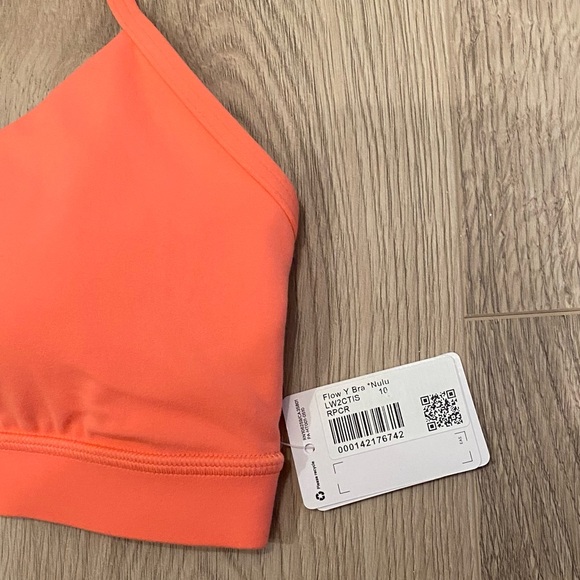 Lululemon Raspberry Cream Flow Y Bra - Picture 5 of 5